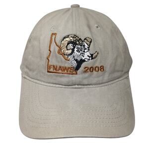 FNAWS 2008 Slideback Hat Beige One Size Vent Holes Port & Company